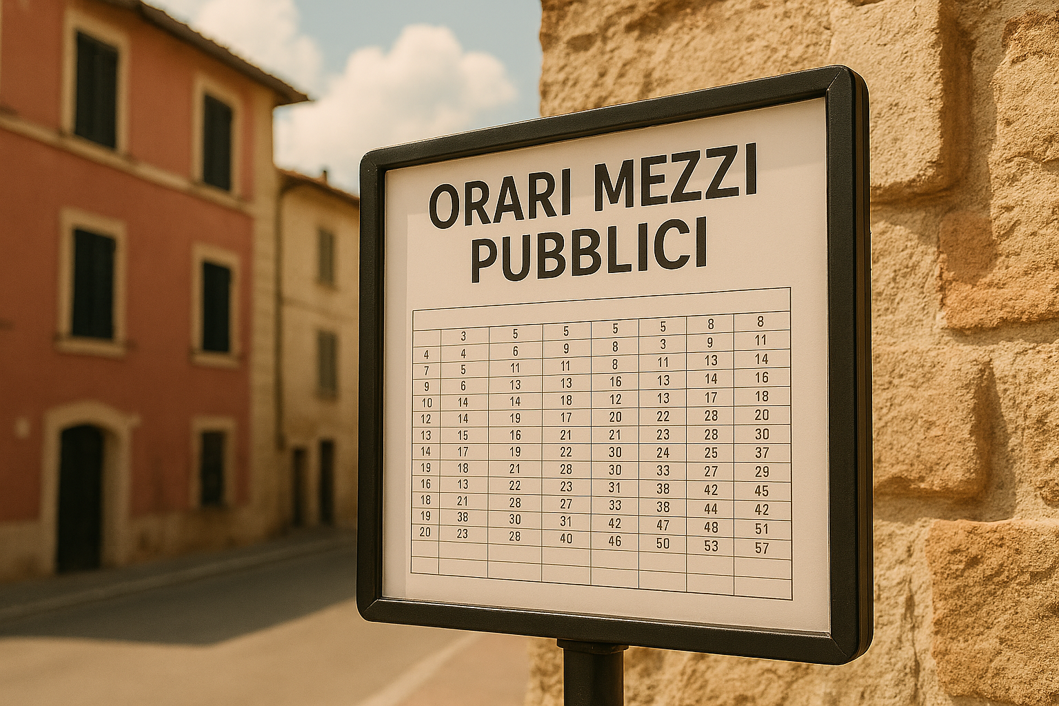 Orari mezzi pubblici